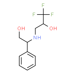 ChemSpider 2D Image | Î²-[(3,3,3-Trifluoro-2-hydroxypropyl)amino]benzeneethanol | C11H14F3NO2