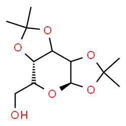 ChemSpider 2D Image | [(3aR,5S,5aS)-2,2,7,7-Tetramethyltetrahydro-3aH-bis[1,3]dioxolo[4,5-b:4',5'-d]pyran-5-yl]methanol | C12H20O6