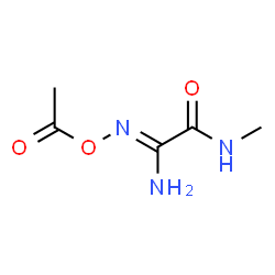 ChemSpider 2D Image | 2-(Acetoxyamino)-2-imino-N-methylacetamide | C5H9N3O3
