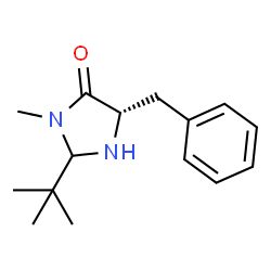 ChemSpider 2D Image | (5S)-5-Benzyl-3-methyl-2-(2-methyl-2-propanyl)-4-imidazolidinone | C15H22N2O