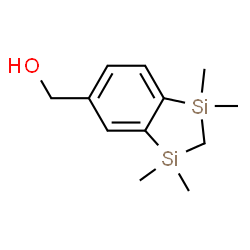 ChemSpider 2D Image | (1,1,3,3-Tetramethyl-2,3-dihydro-1H-1,3-benzodisilol-5-yl)methanol | C12H20OSi2