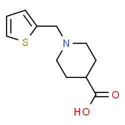 ChemSpider 2D Image | 1-(2-Thienylmethyl)-4-piperidinecarboxylic acid | C11H15NO2S