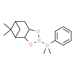 ChemSpider 2D Image | (9,9-Dimethyl-3,5-dioxa-4-boratricyclo[6.1.1.0~2,6~]dec-4-yl)(dimethyl)phenylsilane | C17H25BO2Si