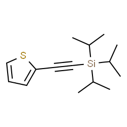 ChemSpider 2D Image | Triisopropyl(2-thienylethynyl)silane | C15H24SSi