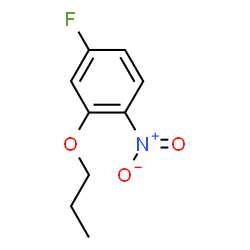 ChemSpider 2D Image | 4-Fluoro-1-nitro-2-propoxybenzene | C9H10FNO3