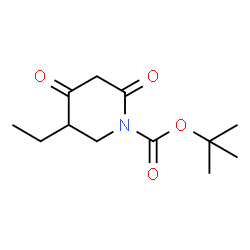 ChemSpider 2D Image | 1-Boc-5-Ethyl-2,4-dioxopiperidine | C12H19NO4