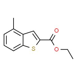 ChemSpider 2D Image | Ethyl 4-methyl-1-benzothiophene-2-carboxylate | C12H12O2S