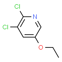 ChemSpider 2D Image | 2,3-Dichloro-5-ethoxypyridine | C7H7Cl2NO