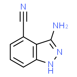 ChemSpider 2D Image | 3-Amino-1H-indazole-4-carbonitrile | C8H6N4