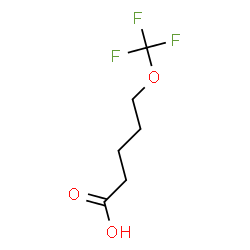 ChemSpider 2D Image | 5-(Trifluoromethoxy)pentanoic acid | C6H9F3O3