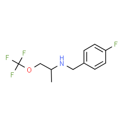 ChemSpider 2D Image | N-(4-Fluorobenzyl)-1-(trifluoromethoxy)-2-propanamine | C11H13F4NO