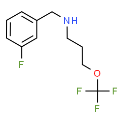 ChemSpider 2D Image | N-(3-Fluorobenzyl)-3-(trifluoromethoxy)-1-propanamine | C11H13F4NO
