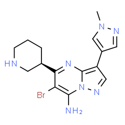 ChemSpider 2D Image | SCH 900776 | C15H18BrN7