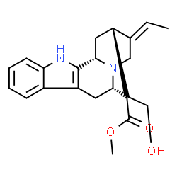 ChemSpider 2D Image | Methyl (15alpha,16S,19Z)-16-(hydroxymethyl)sarpagan-17-oate | C21H24N2O3