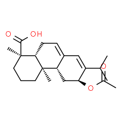 ChemSpider 2D Image | (12alpha)-12-Acetoxyabieta-7,13-dien-18-oic acid | C22H32O4