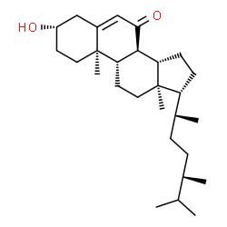 ChemSpider 2D Image | 3β-Hydroxyergost-5-en-7-one | C28H46O2