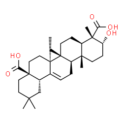 ChemSpider 2D Image | (3alpha)-3-Hydroxyolean-12-ene-23,28-dioic acid | C30H46O5