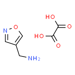 ChemSpider 2D Image | isoxazol-4-ylmethanAmine oxalate | C6H8N2O5