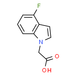 ChemSpider 2D Image | (4-FLUOROINDOL-1-YL)ACETIC ACID | C10H8FNO2