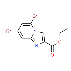 ChemSpider 2D Image | Ethyl 5-bromoimidazo[1,2-a]pyridine-2-carboxylate hydrobromide | C10H10Br2N2O2