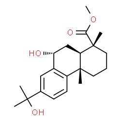 ChemSpider 2D Image | Methyl (7alpha)-7,15-dihydroxyabieta-8,11,13-trien-18-oate | C21H30O4