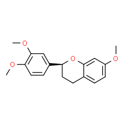 ChemSpider 2D Image | (2S)-2-(3,4-Dimethoxyphenyl)-7-methoxychromane | C18H20O4