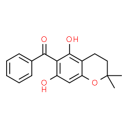 ChemSpider 2D Image | 6-Benzoyl-5,7-dihydroxy-2,2-dimethylchromane | C18H18O4