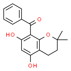 ChemSpider 2D Image | 8-Benzoyl-5,7-dihydroxy-2,2-dimethylchromane | C18H18O4
