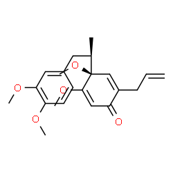 ChemSpider 2D Image | (4S)-2-Allyl-4-[(2R)-1-(3,4-dimethoxyphenyl)-2-propanyl]-4,5-dimethoxy-2,5-cyclohexadien-1-one | C22H28O5