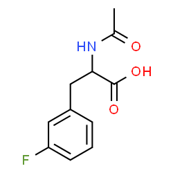 ChemSpider 2D Image | N-Acetyl-3-fluorophenylalanine | C11H12FNO3