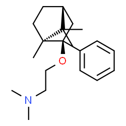 ChemSpider 2D Image | N,N-Dimethyl-2-{[(1S,2S,4R)-1,7,7-trimethyl-2-phenylbicyclo[2.2.1]hept-2-yl]oxy}ethanamine | C20H31NO