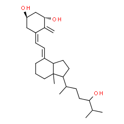 ChemSpider 2D Image | (1S,3R,5Z,7E)-9,10-Secocholesta-5,7,10-triene-1,3,24-triol | C27H44O3