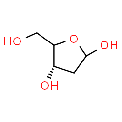 ChemSpider 2D Image | (4xi)-2-Deoxy-D-glycero-pentofuranose | C5H10O4