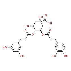 ChemSpider 2D Image | Isochlorogenic acid B | C25H24O12