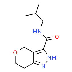 ChemSpider 2D Image | N-Isobutyl-2,4,6,7-tetrahydropyrano[4,3-c]pyrazole-3-carboxamide | C11H17N3O2