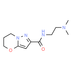 ChemSpider 2D Image | N-[2-(Dimethylamino)ethyl]-6,7-dihydro-5H-pyrazolo[5,1-b][1,3]oxazine-2-carboxamide | C11H18N4O2