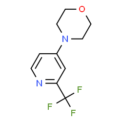 ChemSpider 2D Image | 4-(2-(trifluoromethyl)pyridin-4-yl)morpholine | C10H11F3N2O