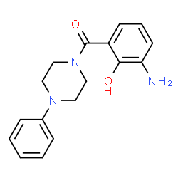 ChemSpider 2D Image | (3-Amino-2-hydroxyphenyl)(4-phenyl-1-piperazinyl)methanone | C17H19N3O2