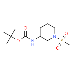 ChemSpider 2D Image | tert-butyl N-(1-methanesulfonylpiperidin-3-yl)carbamate | C11H22N2O4S