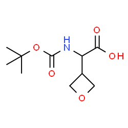 ChemSpider 2D Image | 2-((tert-Butoxycarbonyl)amino)-2-(oxetan-3-yl)acetic acid | C10H17NO5
