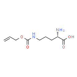 ChemSpider 2D Image | N-delta-allyloxycarbonyl-L-ornithine | C9H16N2O4
