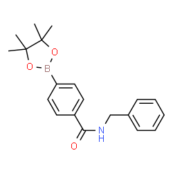 ChemSpider 2D Image | N-Benzyl-4-(4,4,5,5-tetramethyl-1,3,2-dioxaborolan-2-yl)benzamide | C20H24BNO3
