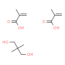 ChemSpider 2D Image | 2-Methylacrylic acid - 2,2-dimethyl-1,3-propanediol (2:1) | C13H24O6
