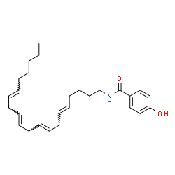 ChemSpider 2D Image | 4-Hydroxy-N-[(5E,8E,11E,14E)-5,8,11,14-icosatetraen-1-yl]benzamide | C27H39NO2