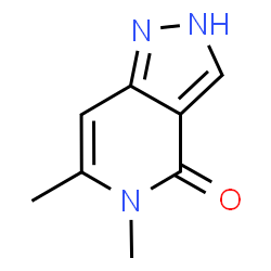 ChemSpider 2D Image | 5,6-Dimethyl-2,5-dihydro-4H-pyrazolo[4,3-c]pyridin-4-one | C8H9N3O