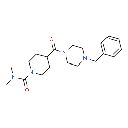 ChemSpider 2D Image | 4-[(4-Benzyl-1-piperazinyl)carbonyl]-N,N-dimethyl-1-piperidinecarboxamide | C20H30N4O2