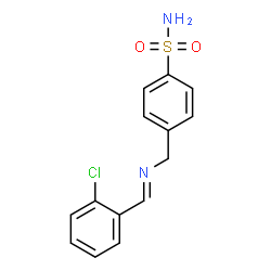 ChemSpider 2D Image | 4-{[(E)-(2-Chlorobenzylidene)amino]methyl}benzenesulfonamide | C14H13ClN2O2S
