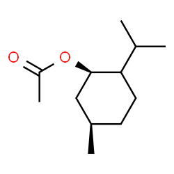 ChemSpider 2D Image | (1R,5R)-2-Isopropyl-5-methylcyclohexyl acetate | C12H22O2