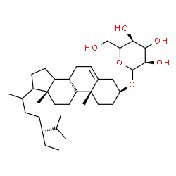 ChemSpider 2D Image | (3beta,9xi,14xi,17xi,20xi)-Stigmast-5-en-3-yl D-erythro-hexopyranoside | C35H60O6