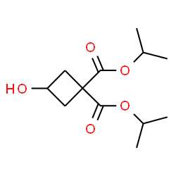 ChemSpider 2D Image | Diisopropyl 3-hydroxy-1,1-cyclobutanedicarboxylate | C12H20O5